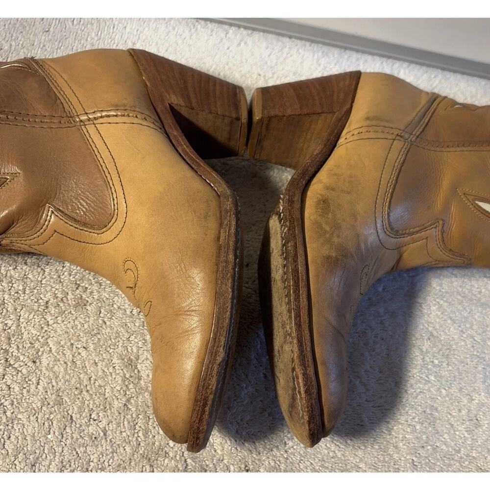 Dingo Acme Women Cowboy boots-Size 7.5 M Model 7408 -Beige -Brown - Picture 9 of 13